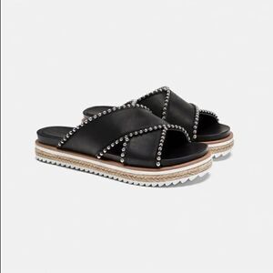 Zara Studded Slides / Sandals